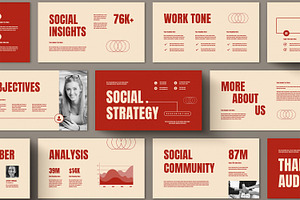Social Media Strategy Presentation, a Presentation Template by ContestDesign
