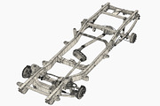 PICKUP TRUCK CHASSIS 4WD IFS, a Cars & Vehicle 3D Model by NNAVAS 3D (Thumbnail 10 of 12)