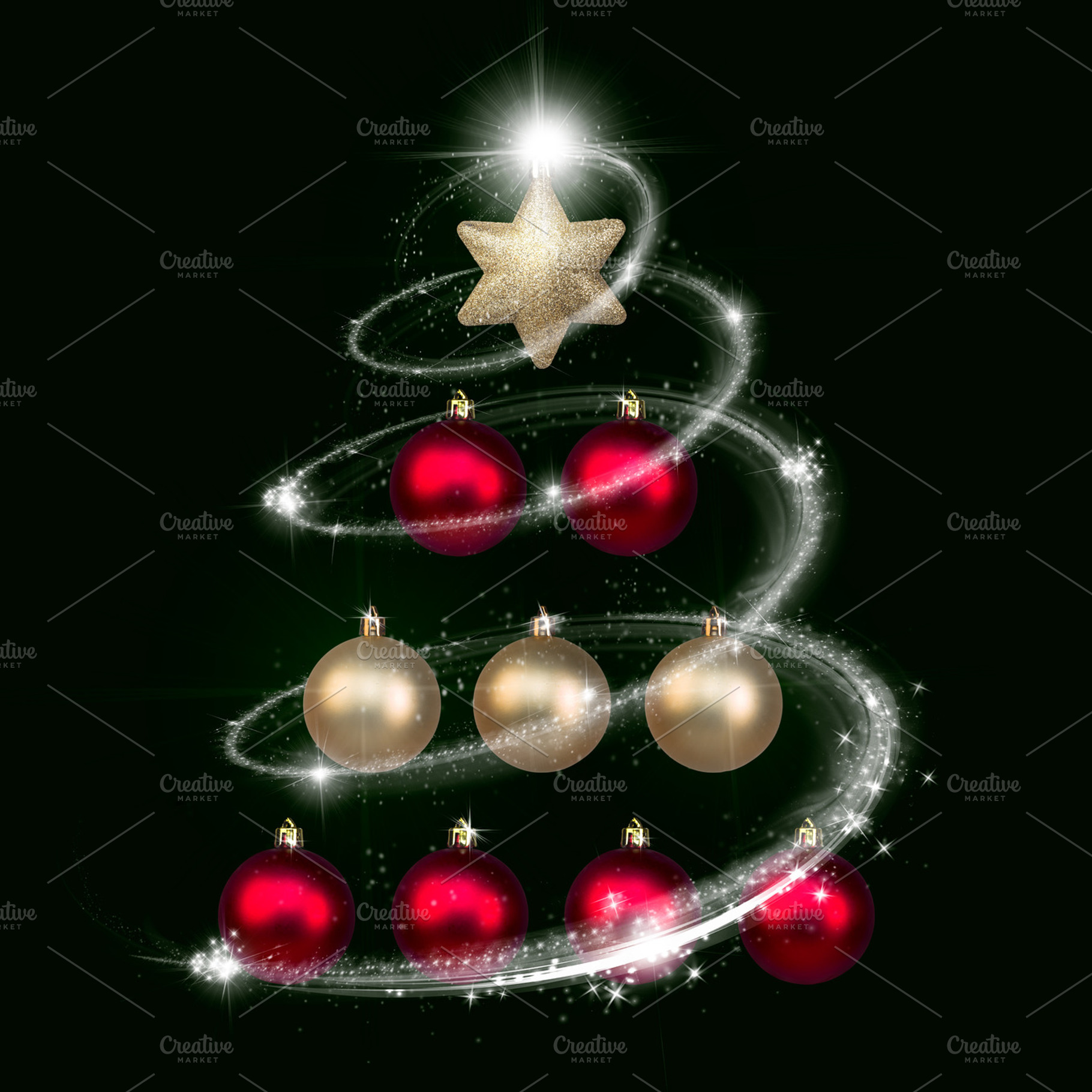 Christmas and new year decorations stock photo containing art and background, a Holiday Photo by CARLOSANDESTHER