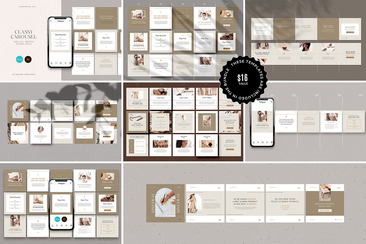 Social Media Templates For CANVA, a Social Media Template by AndrewPixel (Photo 17 of 18)