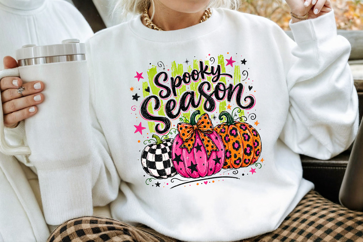 Spooky Season Halloween Pumpkins PNG, a Seasonal Illustration by Creative Art (Photo 3 of 3)