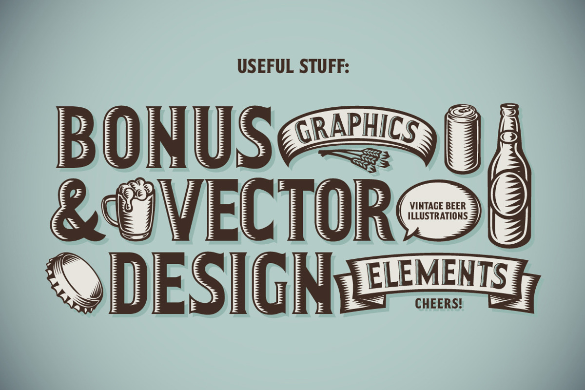 Craft Beer Typeface preview 2
