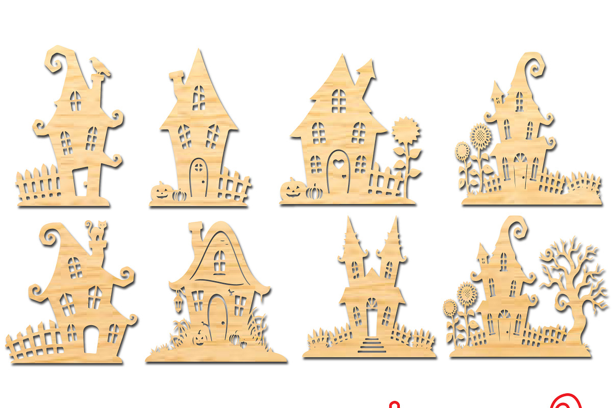 Halloween Haunted House SVG Template, an Object Graphic by DreamCafeArt (Photo 6 of 6)