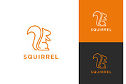Squirrel Silhouette Line Art Logo, a Branding & Logo Template by ika trisiana (Thumbnail 2 of 2)