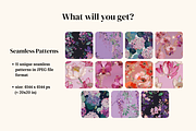 Gilded Petal Jeweled Florals, a Pattern Graphic by Ninterints (Thumbnail 2 of 17)