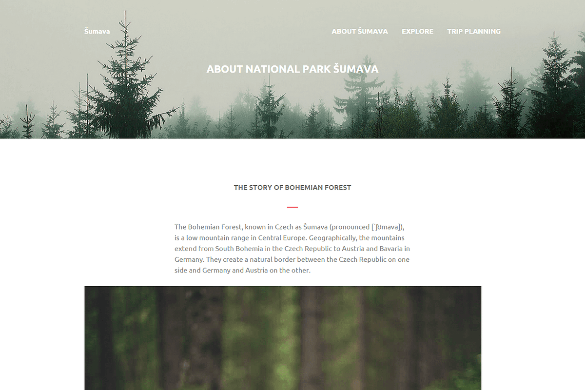 Sumava: Minimalist Website Template, a HTML Template by Devero (Photo 4 of 6)