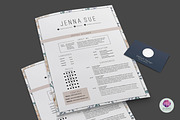 Floral 1 page resume, a Resume Template by Chic templates (Thumbnail 3 of 4)