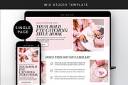 Faceless Sales Page Template, a Wix Template by Template Twist Shop (Thumbnail 1 of 9)