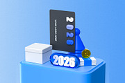 New Year 2026 3D Icon Pack, an Object Illustration by pixelmock (Thumbnail 13 of 13)