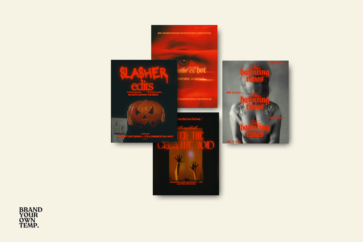 Halloween Instagram Canva Templates preview 7