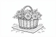 Flower Basket Bundle, an Illustration by musafir_fashion (Thumbnail 8 of 9)