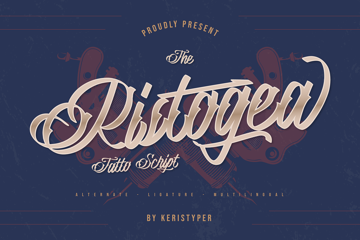 Ristogea, a Script Font by kerismaker (Photo 1 of 12)