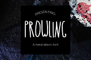 PROWLING hand drawn font, a Font by Salt & Pepper (Thumbnail 1 of 4)