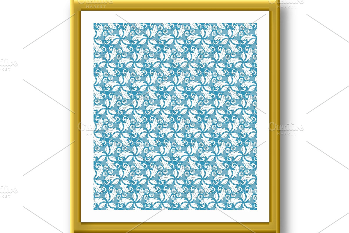 Floral Seamless Vector Pattern, a Decorative Illustration by FineArtStudio (Photo 3 of 3)