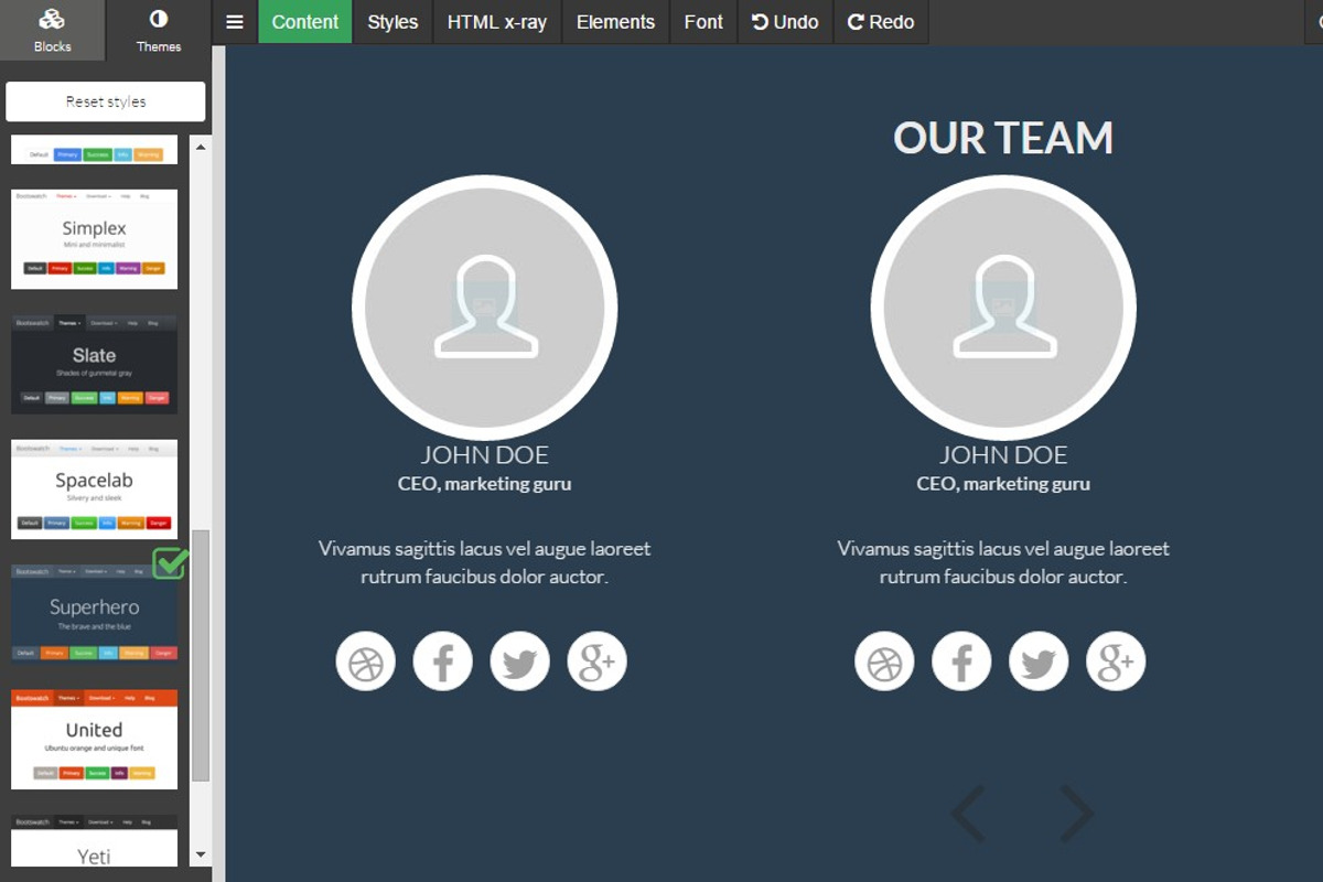 Bootstrap 3 drag-n-drop BLOCKS, a Bootstrap Template by Bootstraptor (Photo 4 of 7)