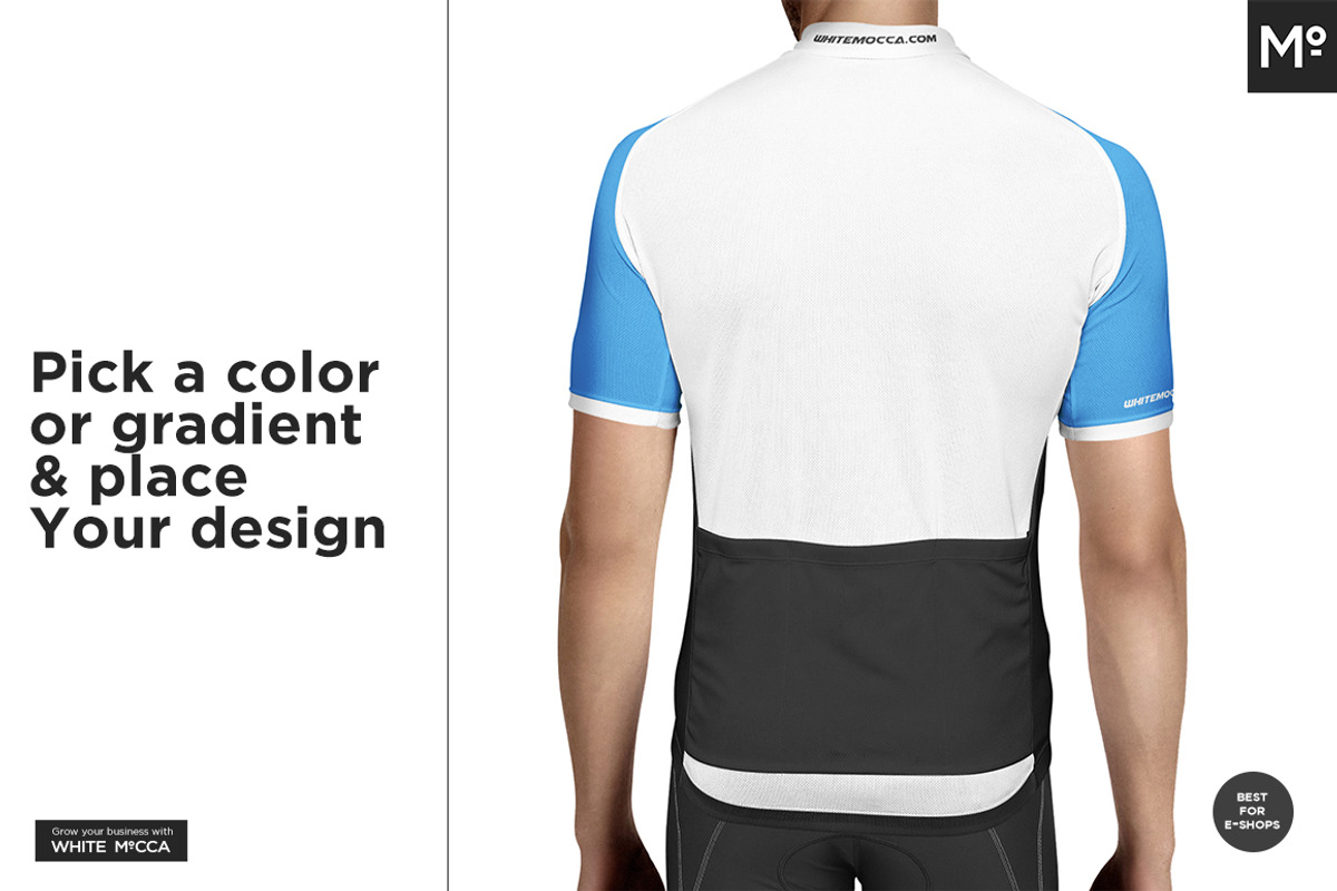 Bike Jersey Shortsleeve Mock-up, a Shirt Mockup by Mocca Mockups Store (Photo 6 of 8)