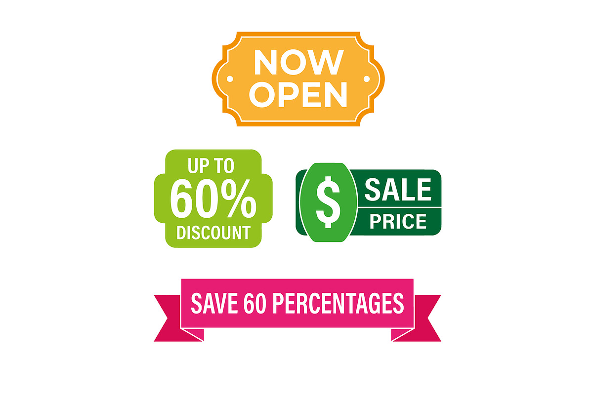 Special Offer Sale Discount Tags Set, an Object Graphic by zahidhossainalif (Photo 3 of 3)