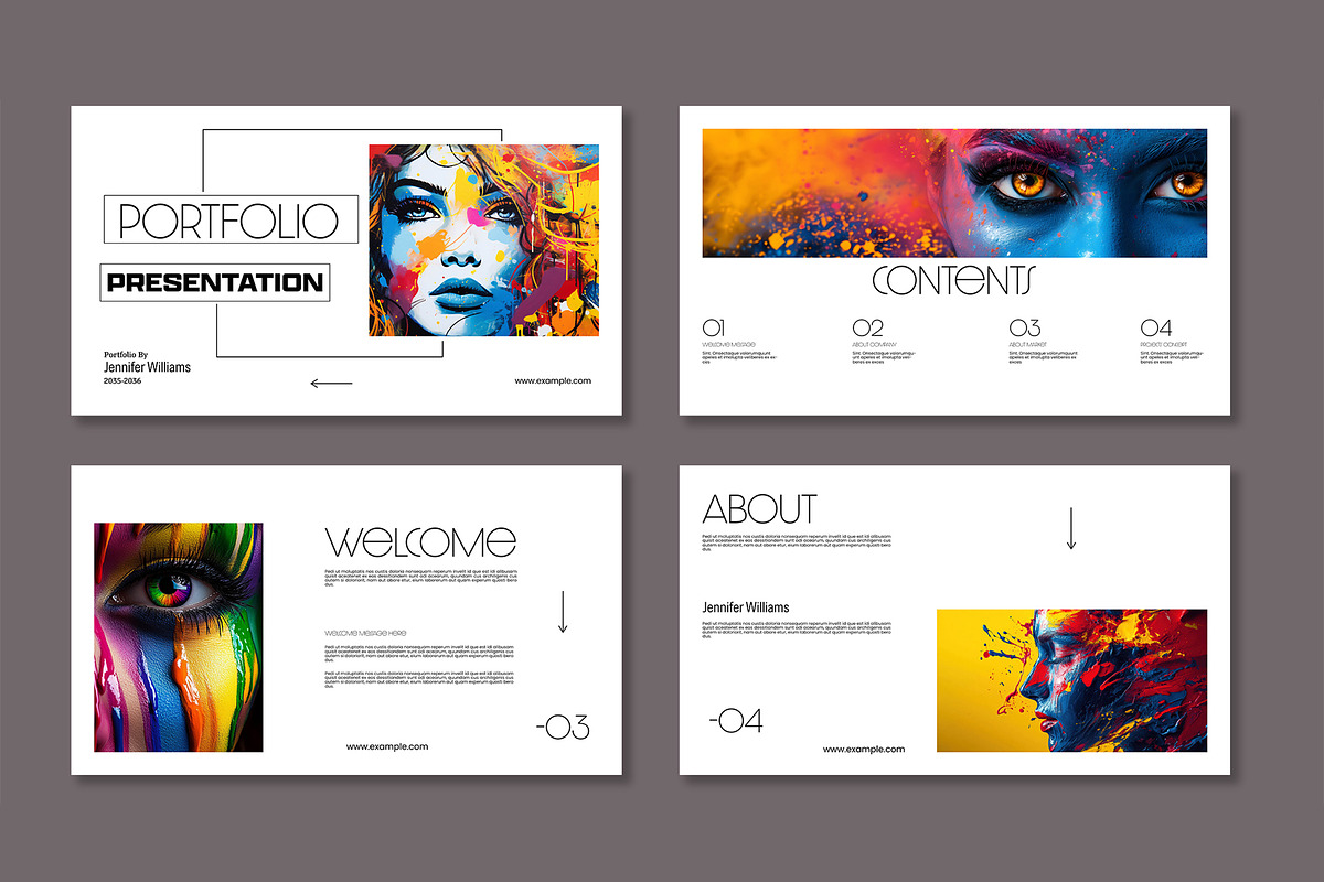 Modern Creative Potfolio Presntation, a Presentation Template by Mighty-Slide (Photo 2 of 5)