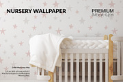Nursery Wallpaper Mockup Set, a Household Mockup by mock-ups (Thumbnail 1 of 6)
