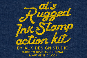 AL's Rugged Ink Stamp Action Kit