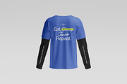 Double Layer Long Sleeve T-shirt, a Shirt Mockup by Momogi (Thumbnail 7 of 8)