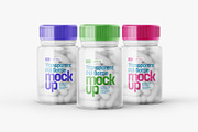 Transparent Pill Bottle Mockup Set, a Cups & Container Mockup by Deeplab (Thumbnail 9 of 10)