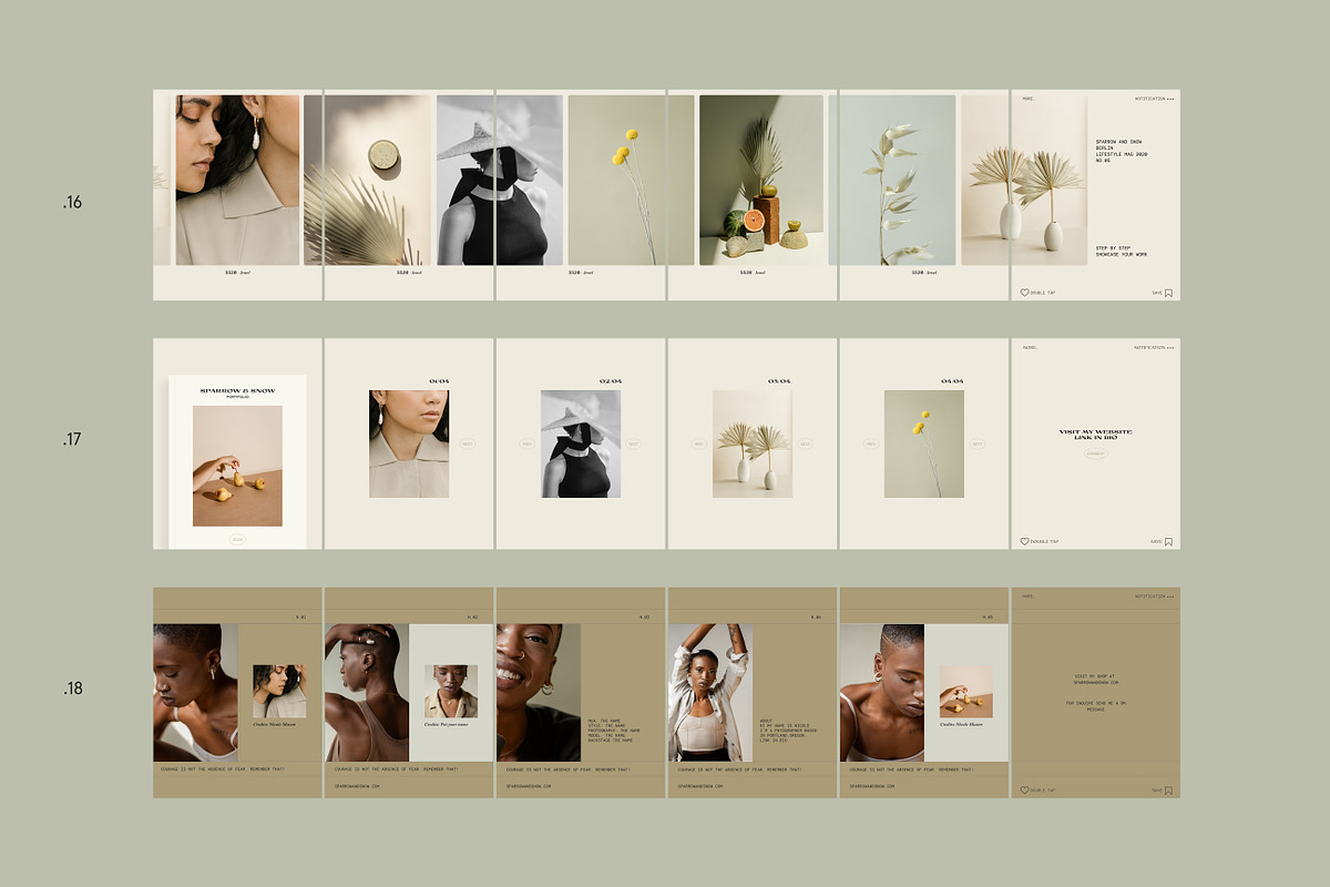Sage Step by Step Carousel Templates, a Social Media Template by Sparrow & Snow (Photo 9 of 13)