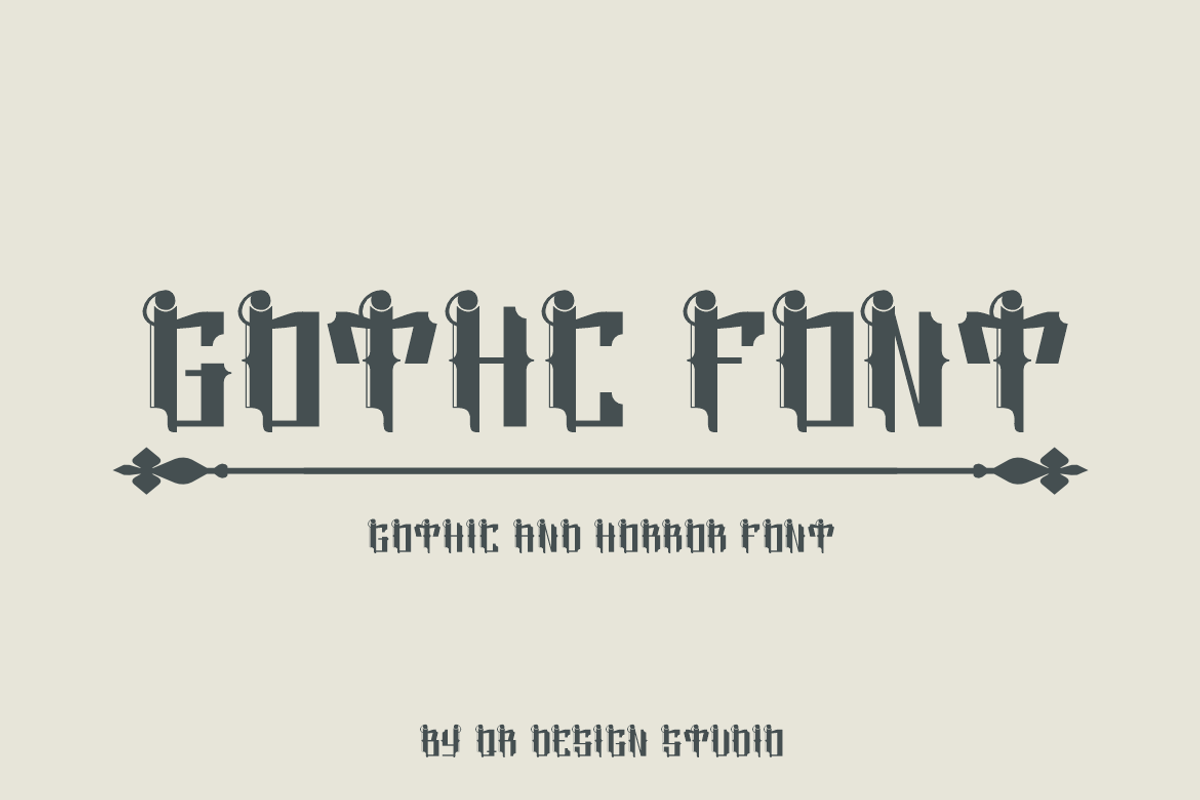 Magical Sains - Blackletter Font, a Blackletter Font by QR Design Studio (Photo 5 of 7)
