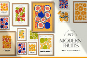 Modern Fruits | Wall Art Creator, an Object Graphic by Leleka.Store (Thumbnail 1 of 18)