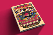 Retro Psychedelic Music Flyer, a Flyer Template by Muhamad Iqbal hidayat (Thumbnail 2 of 4)