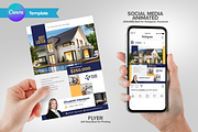 Just listed real estate Canva, a Flyer Template by antyalias store (Thumbnail 1 of 3)