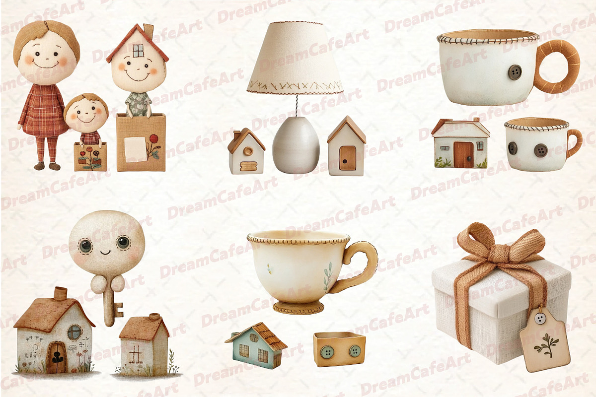 New Home Clipart Bundle, an Illustration by DreamCafeArt (Photo 2 of 6)