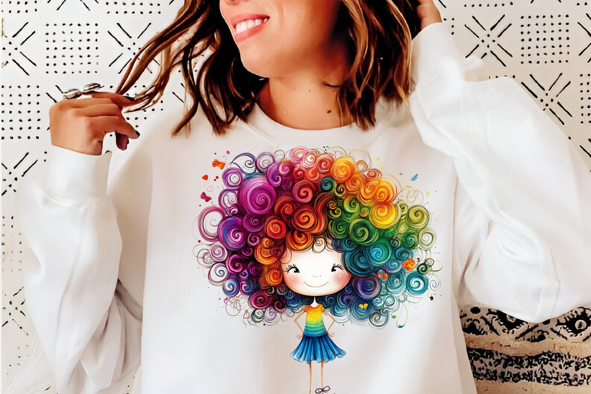 Watercolor quirky summer girl clipar, an Illustration by SinaCreation (Photo 9 of 11)