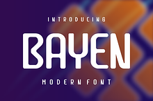 Bayen - Rounded Font