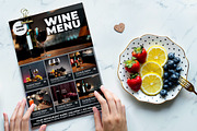 Wine Menu flyer, a Flyer Template by imadeDesign (Thumbnail 2 of 3)