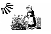 Garden Bunny Silhouette Bundle, an Illustration by jahid234 (Thumbnail 48 of 48)