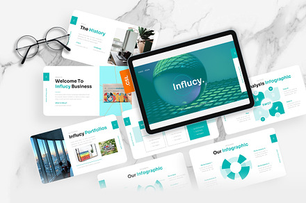 Influcy – Business Google Slides, a Presentation Template by Ermedia Studio