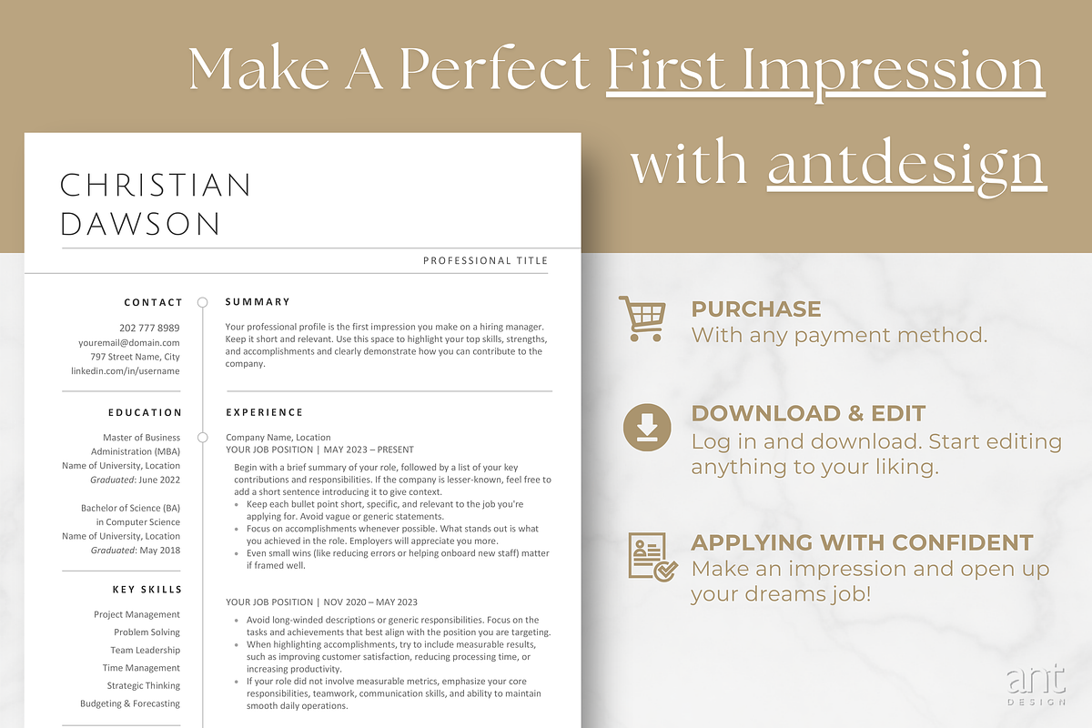 Moderm Resume Template - Christian, a Resume Template by AntDesignStudio (Photo 9 of 9)