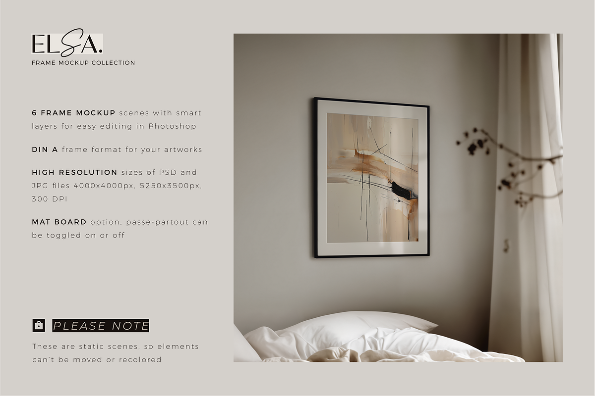 ELSA Din A | Frame Mockup Collection, a Product Mockup by Acierto Studio (Photo 2 of 9)