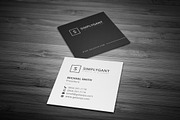 Minimal Square Business Cards, a Business Card Template by Galaxiya (Thumbnail 6 of 13)