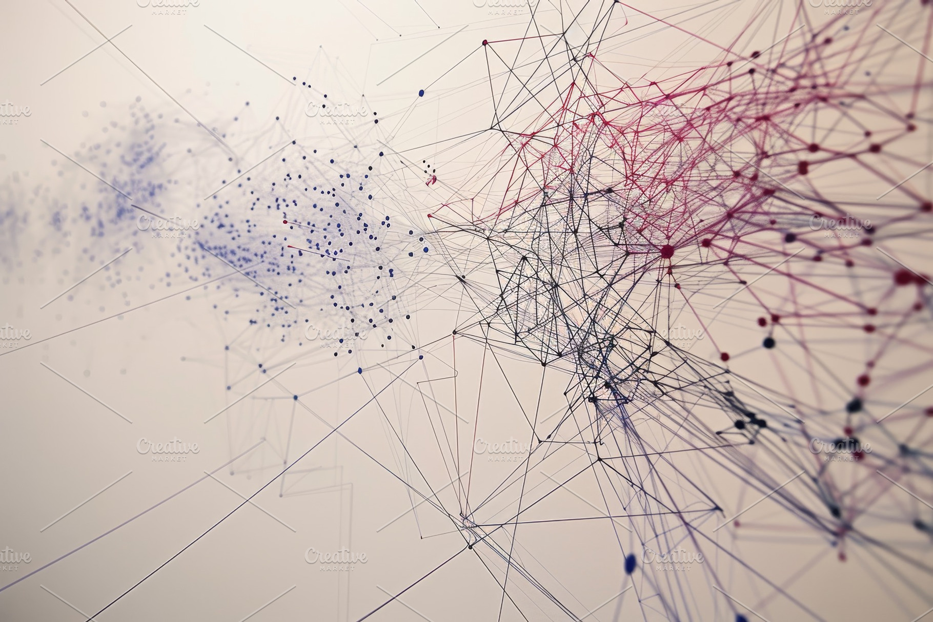 A network of dots on a wall forming, a Photo by Iftikhar Alam