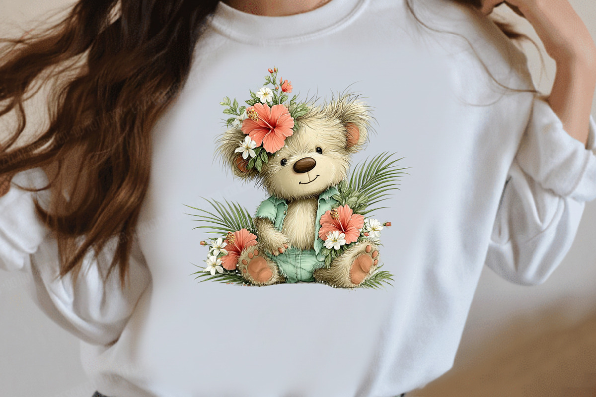 Whimsical Summer bear Clipart, an Illustration by Designworld (Photo 6 of 8)