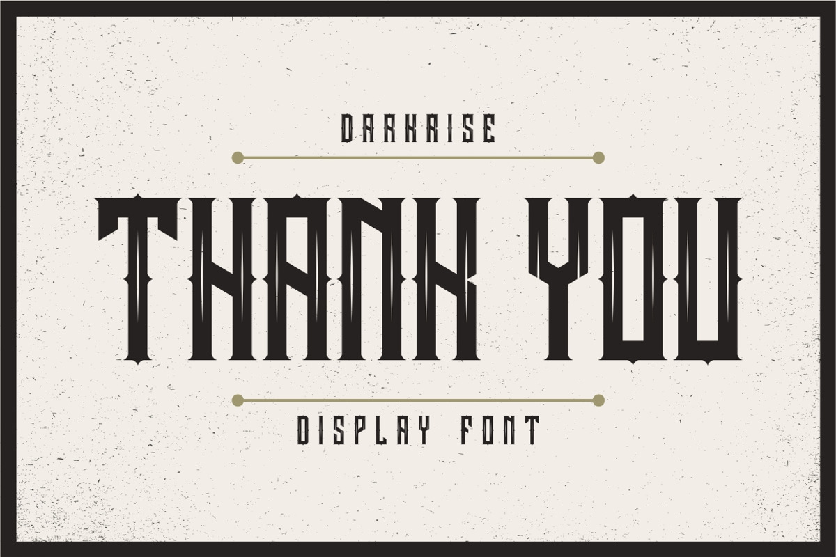 Darkrise Typeface preview 6