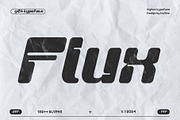 Flux Y2K Futuristic Display Typeface, a Sans Serif Font by Inviline.co (Thumbnail 1 of 9)