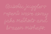 CS Belrise Dashed, a Script Font by Craft Supply Co. (Thumbnail 4 of 8)
