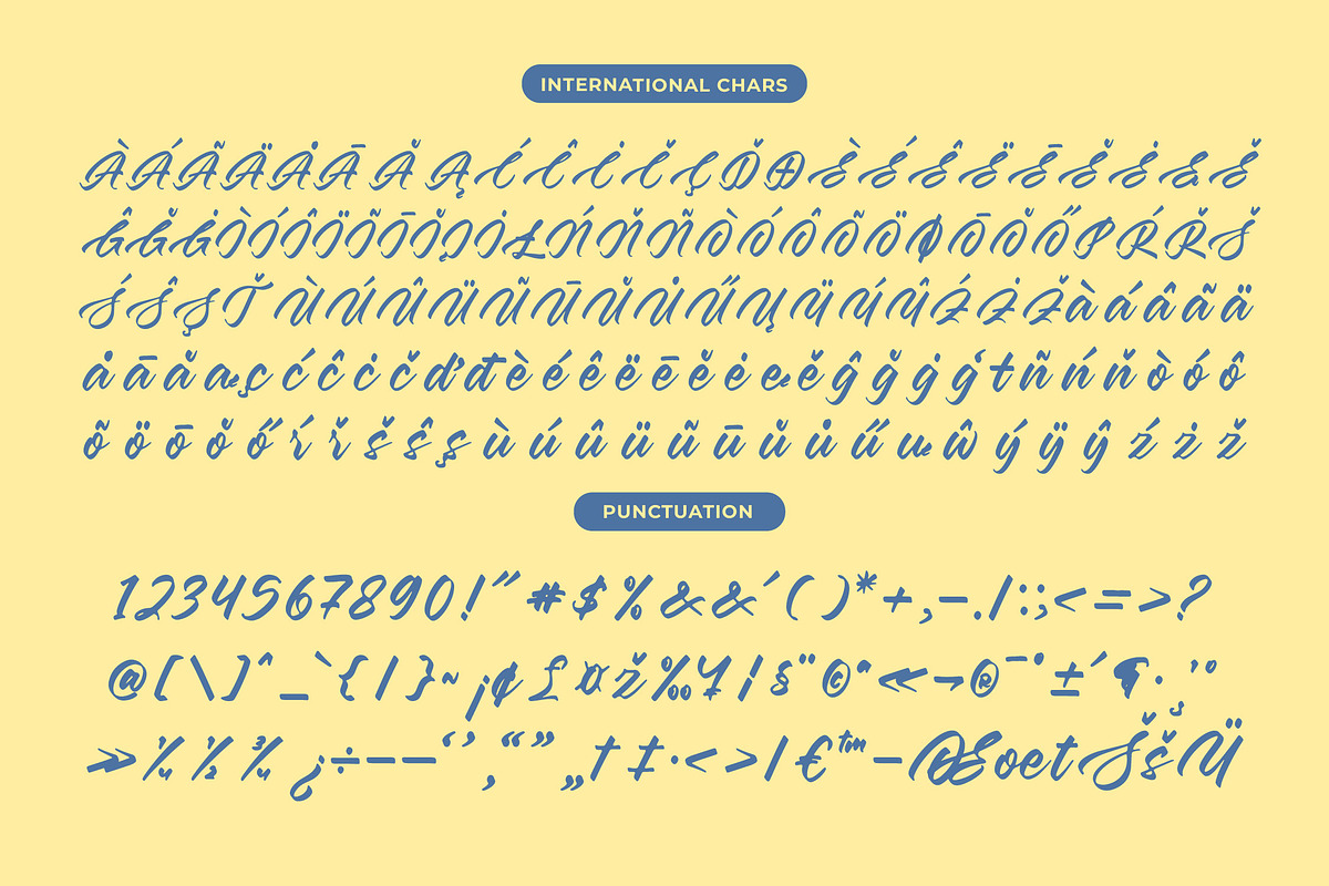Aretlar Eraghes Bold Calligraphy, a Script Font by Letterena Studios Script (Photo 18 of 20)