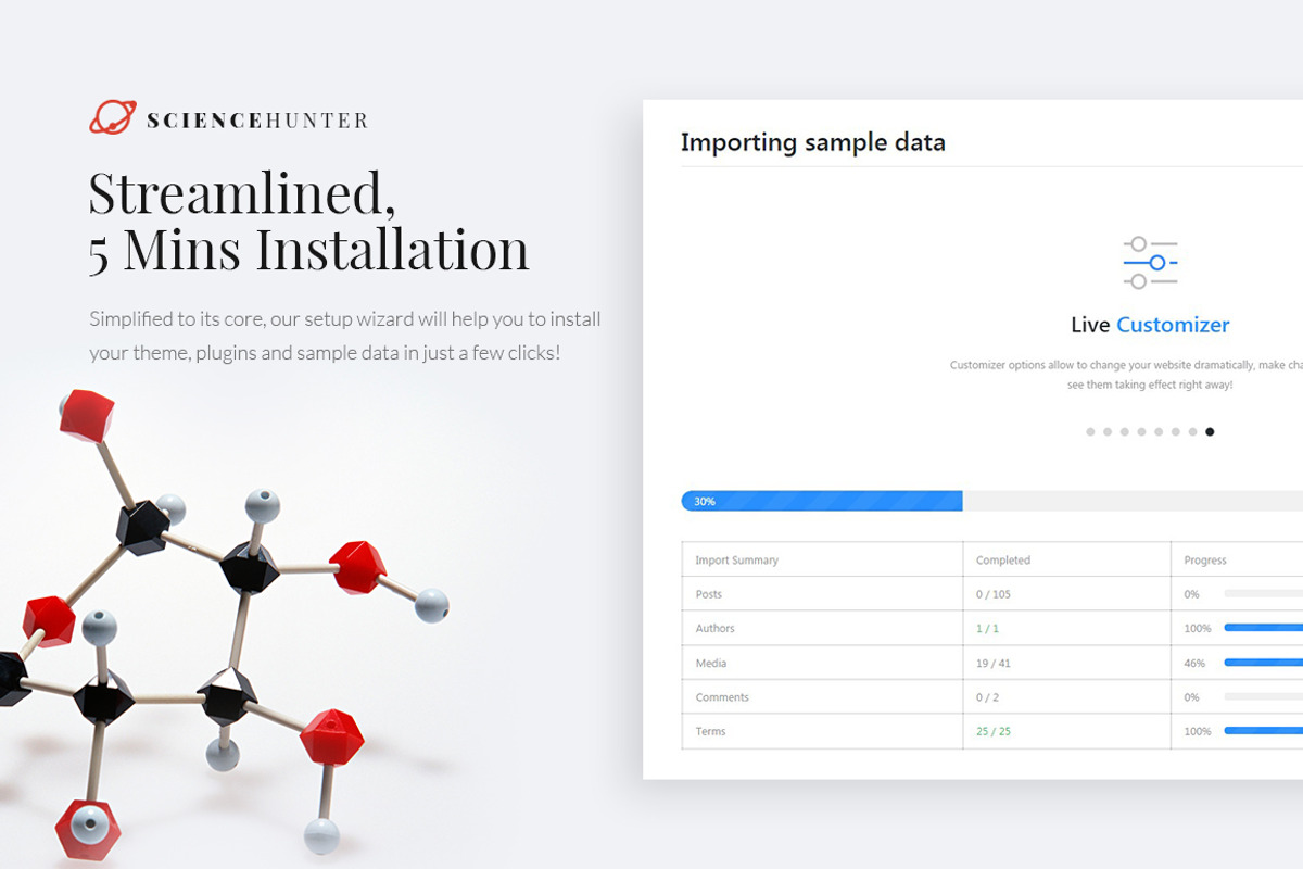 ScienceHunter - News Portal, a WordPress Template by Zemez (Photo 2 of 7)