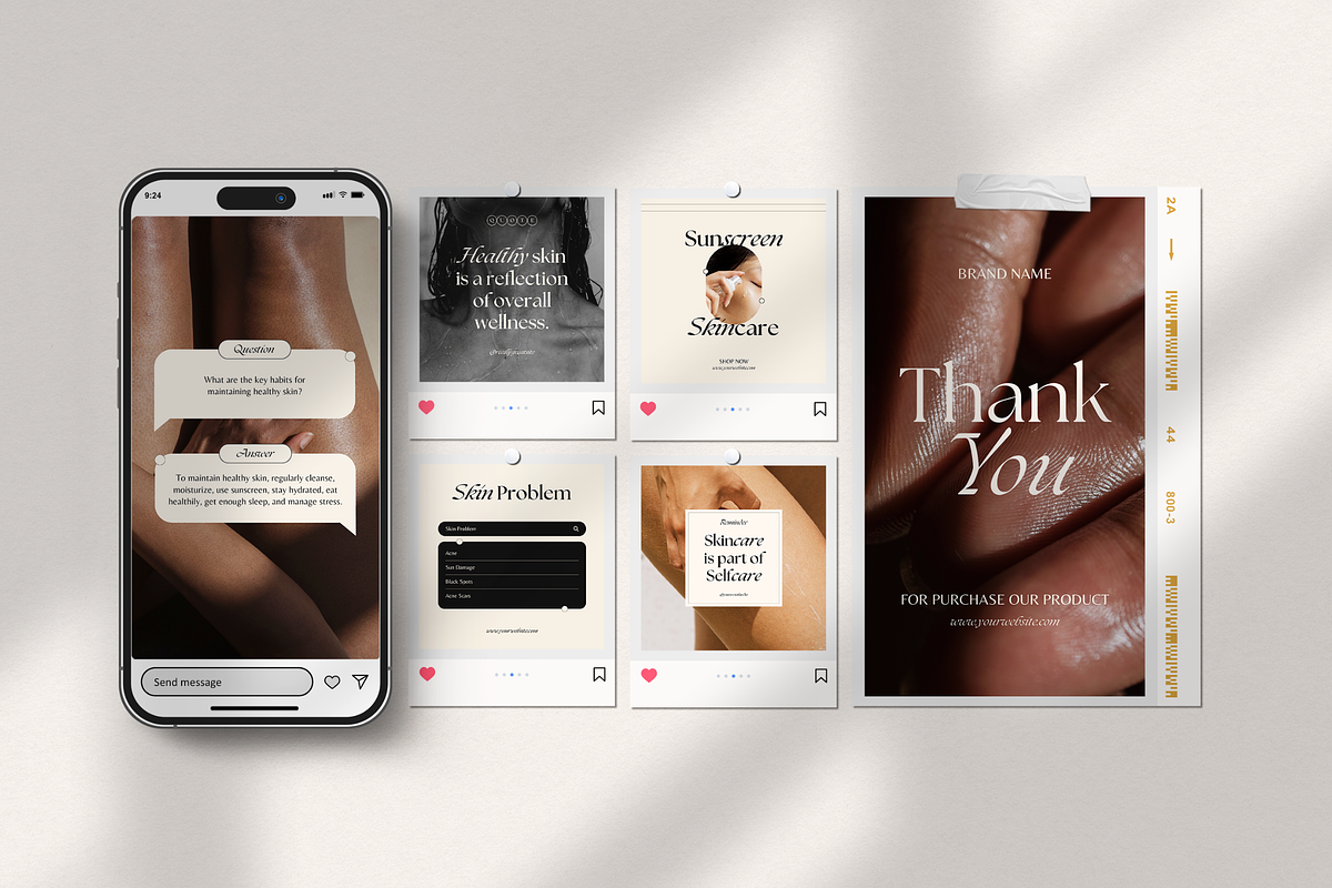 120 Skincare Instagram Template, a Social Media Template by Branding Victory STD (Photo 9 of 10)