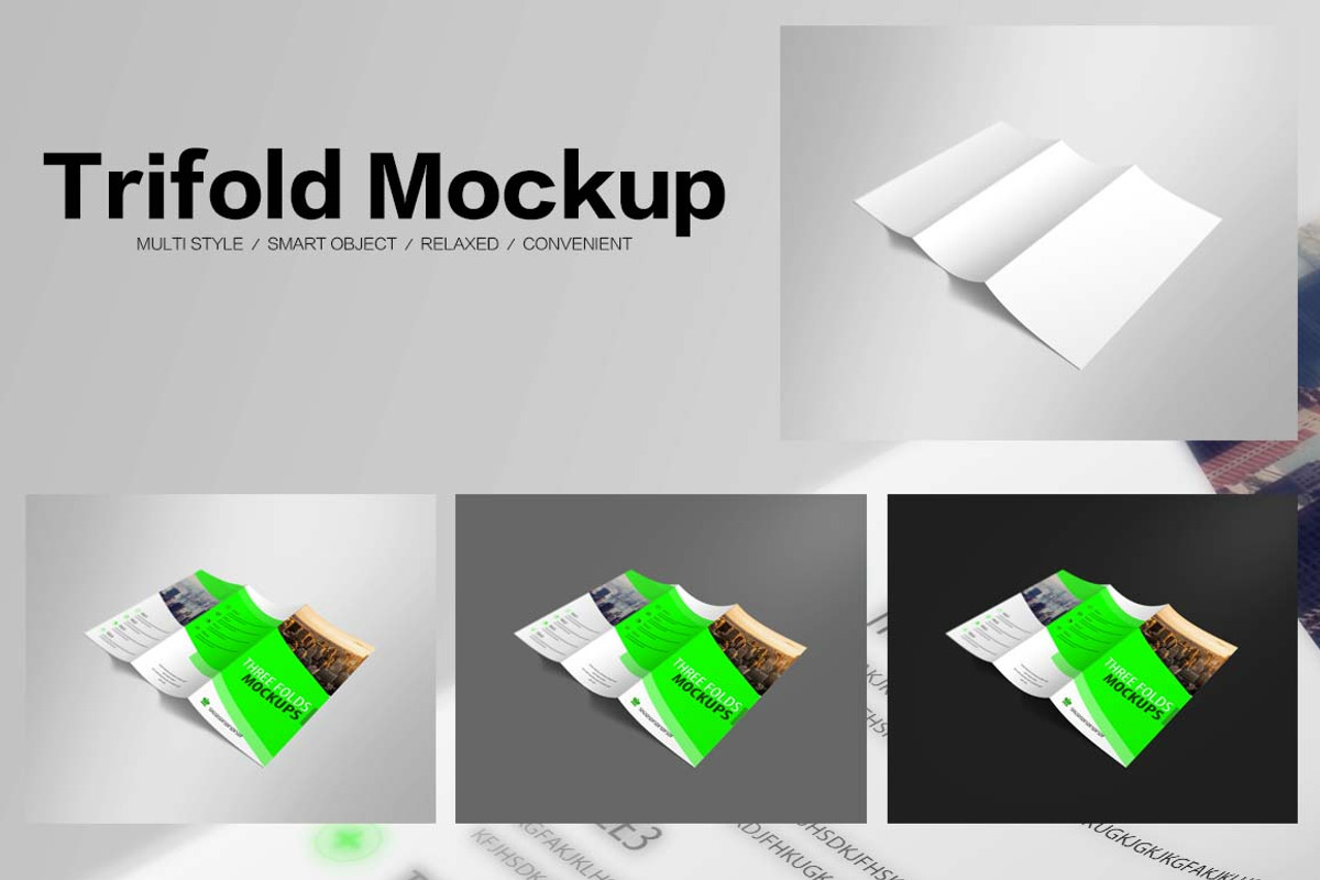 Trifold Mockups, a Mockup by alphadesign (Photo 8 of 13)