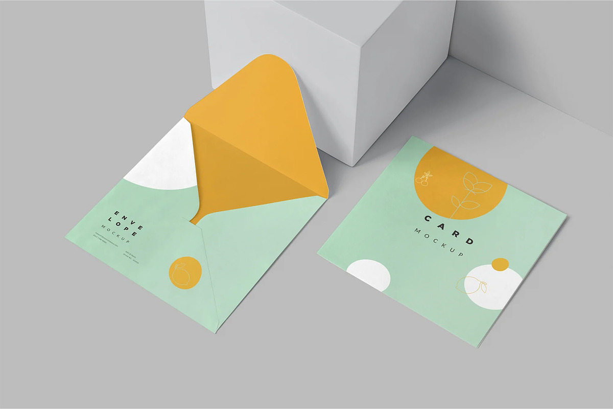 Envelope & Card Mockups, an Advertising Mockup by megostudi0 (Photo 6 of 6)